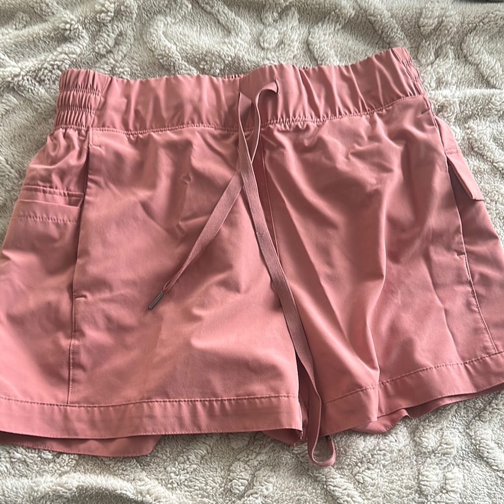 Apana Pink Athletic Shorts Lightweight Elastic Waist